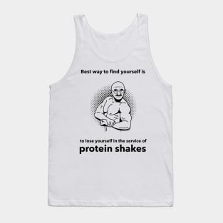 Ghandi Funny Protein Shake Quote - Premier Protein Shake Powder Atkins Protein Shakes Tank Top